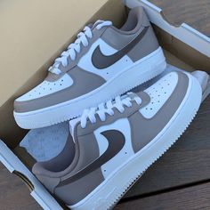 White Nike Shoes, Unique Sneakers, Custom Air Force 1