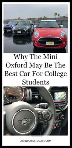 an advertisement for the mini oxford may be the best car for college students