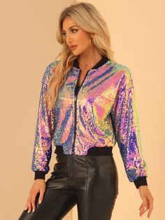 Shop Allegra K for sequin sparkle party long sleeve zipper bomber jacket you are looking for, get more women's jackets for yourelf. Order now! Free Returns! Glitter Blazer, Mermaid Green, Sparkle Party, Ultra Music Festival, Sequin Jacket, Green Sequins, Women's Jackets, Halloween Women, Halloween Costumes Women