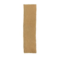 a long piece of brown paper on a white background