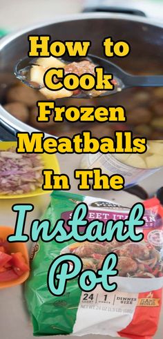 how to cook frozen meatballs in the instant pot