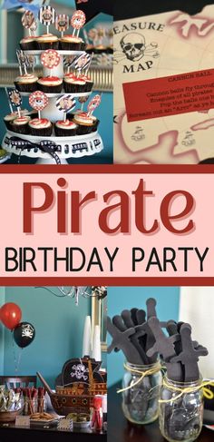 The Best Pirate Birthday Party Ideas for Kids Birthday Party Diy Decorations, Pirate Birthday Party Ideas, Pirate Party Games, Kids Pirate Party, Shiver Me Timbers, Christmas Party Games For Kids, Birthday Party Checklist, Pirate Themed Birthday Party, Pirate Party Favors