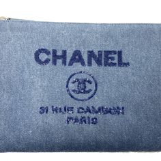 Chanel Brand New Deauville Blue Denim Sequin Large Clutch *2412xxxx *Made In Italy *Comes With Original Box, Dustbag, Control Number Card, Ribbon And Flower *Brand New -Approximately 13.5" X 9.5" X 0.5" -This Style Comes With 2 Sizes, This Listing Is For The Large Size. Luxury Denim Blue Denim Bag, Luxury Blue Bag With Embroidered Logo, Luxury Blue Bags With Embroidered Logo, Blue Denim Bag With Dust Bag Included, Luxury Blue Denim Bag, Designer Denim Blue Denim Bags, Designer Blue Denim Bags, Flower Branding, Sequin Clutch