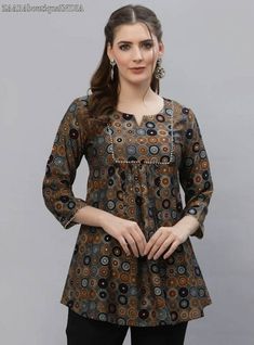 Tunic Designs For Women Indian, Short Tunics For Women, Indian Tops For Women, Tunics For Women Indian, Indian Tunics For Women, Jeans Kurti, Stylish Tunic Tops