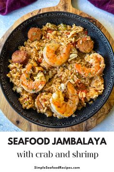 Seafood jambalaya. Shrimp And Crab Meat Recipes, Sausage And Shrimp Recipes, Shrimp Jambalaya Recipe, Cajun Rice Recipe, Cajun Cooking Recipes, Seafood Jambalaya, Jambalaya Recipes, Alligator Meat, Unhealthy Recipes