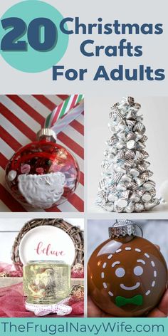 christmas crafts for adults that are easy to make and great for the holiday season, including ornaments