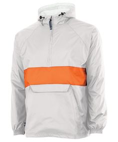 The striped pullover jacket by Charles River Apparel, is a must-have for your outdoor Fall and Winter activities! These are Adult sized jackets so they may run big on woman. Please consult the sizing chart to determine your best fit. Product Details 100% River Tec™ Nylon Taffeta (2.06 oz./yd2) Wind & water-resistant Lightweight & packs into its own velcro-closed pouch pocket for traveling on the go Lined with 100% Cotton Flannel for added comfort and warmth Athletic, rugby inspired styli Cheer Warm Ups, Monogram Pullover, Team Jackets, Charles River, Striped Pullover, White And Orange, Fall Outdoor, Winter Activities, Pullover Jacket