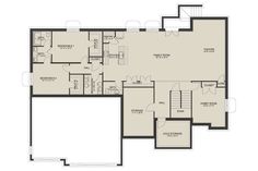 the floor plan for a two story house