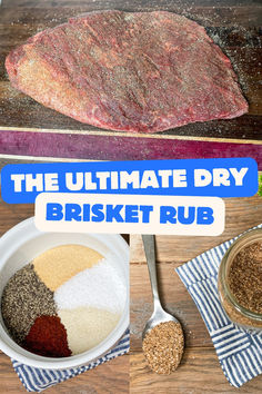 the ultimate dry brisket rub recipe is ready to be eaten