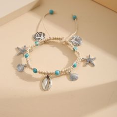 Gender:Women's; Quantity:1pcs; Theme:Starfish; Style:Elegant,Fashion,Casual / Sporty,Holiday,Artistic; Jewelry Type:Ankle Bracelet; Occasion:Daily,Holiday,Date,Party Evening,Beach; Material:Alloy; Coat Bust:2318; Design:Retro; Listing Date:08/21/2023 Casual Star Jewelry For Summer, Casual Star-shaped Summer Jewelry, Casual Summer Star Shaped Jewelry, Summer Bracelets With Starfish Charm, Starfish Charm Bracelets For Beach Season, Star-shaped Summer Beach Jewelry, Bohemian Star-shaped Jewelry For Vacation, Fabric Anklet, Anklets Online