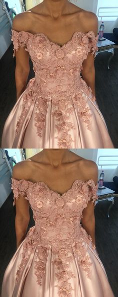 Off-shoulder Embellished Evening Dress For Prom, Embellished Off-shoulder Prom Gown, Off-shoulder Embellished Prom Gown, Embellished Off-shoulder Homecoming Dress, Off-shoulder Embellished Wedding Gown, Embellished Off-shoulder Evening Dress For Wedding, Light Pink Prom Dress, Graduation Hair, Custom Made Prom Dress