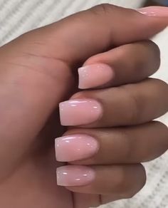 Natural Real Nails Short, Short Natural Pink Acrylic Nails, Short Tapered Square Nails Pink, Milk Pink Nails Acrylic, Short Square Acrylic Nails Simple One Color, Natural Color Nails Acrylic, Nude Pink Square Nails, Nude Short Acrylic Nails, Natural Color Acrylic Nails