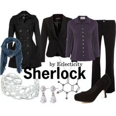 there is a woman's clothing and accessories on display with the caption by electity sherlock