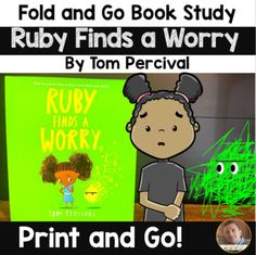 the book ruby finds a worry by tom perceval is shown with an image of a