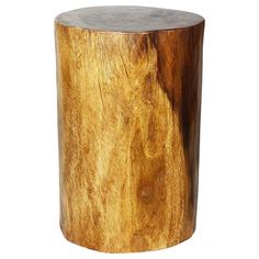 a wooden stool made out of wood and metal