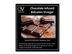 chocolate infused balsamic vinegar bar