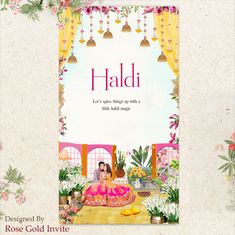 Crafting ideas to invite for a memorable wedding. Jaipur Wedding Invite, Wedding Collaterals, Carnival Invite, Haldi Invite, Invite Background, Cocktail Book Design, Card Animation, Jaipur Wedding, Wedding Gate