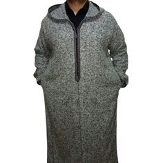 Moroccan thobe, Moroccan wool djellaba , pure wool hooded thobe, winter wool coat men This warm maxi kaftan is so beautiful ,  practical, and comfortable as well, you can wear it at home during the holidays ; while you 're spending some quality time with your family and friends, or outside . Casual Long Abaya For Winter, Casual Long Winter Abaya, Mens Wool Coats, Velvet Cape, Moroccan Kaftan, Maxi Kaftan, Wool Winter Coat, Coat Men, Kaftan Dress