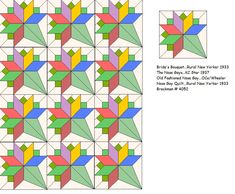 an image of a quilt pattern with different colors