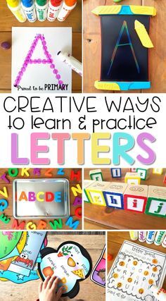 creative ways to learn and practice letters