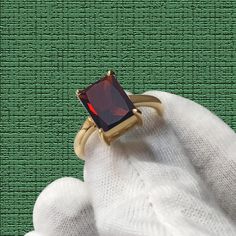 Very Beautiful Elegant Garnet Ring, Statement Ring Emerald Cut Ring, Garnet Ring, 925 Sterling Silver Ring, Gemstone Ring,  Gift For Her, Gold Plated Ring, Classic Crystal Ring With Rectangular Gemstone, Square Cut Crystal Gemstone Ring Gift, Rectangular Emerald Ring As A Gift, Classic Rectangular Gemstone Birthstone Ring, Gift Topaz Ring With Prong Setting And Rectangular Stone, Gift Rectangular Topaz Ring With Prong Setting, Square Cut Topaz Ring Gift, Classic Rectangular Birthstone Ring, Classic Rectangular Birthstone Promise Ring