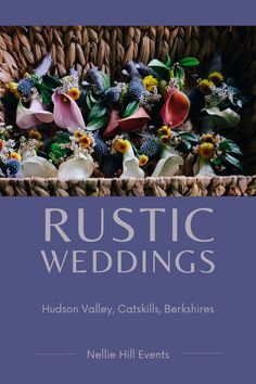 the cover of rustic weddings