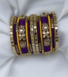 custmized bangles available whatsapp number 8309064630 Tread Bangle Designs Latest, Silk Thread Bangles Design Latest, Thread Bangles Designs, Diy Bangles, Latest Earrings Design