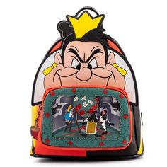 Loungefly Disney Alice in Wonderland Queen of Hearts Mini Backpack. Available now for fast delivery. Same day dispatch. Free Shipping available. Lowest prices guaranteed. Wonderland Queen Of Hearts, Alice In Wonderland Queen, Disney Queens, Painting The Roses Red, The Queen Of Hearts, Scene Queens, Mini Mochila, Loungefly Bag, Faux Leather Backpack