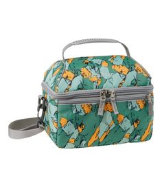 A rugged flip-top lunch box, insulated to keep food and drinks cool. In a larger size for older kids or bigger appetites. Adjustable shoulder strap. Made of same rugged fabrics as our Original and Deluxe book packs. Water-resistant, easy-to-clean lining. Storage lid holds drinks, insulated containers or snacks. Tested safe for lead, phthalates, PVC and BPA. Fully insulated. Imported. | Flip-Top Lunch Box, Print, Polyester Practical Rectangular Lunch Box For Outdoor Activities, Rectangular Lunch Bag For Back To School, Green Rectangular Lunch Box For Travel, Green Rectangular Travel Lunch Box, Functional Rectangular Lunch Box For Outdoor, Functional Rectangular Outdoor Lunch Box, Rectangular Green Lunch Box, Green Rectangular Lunch Bag For Outdoor Activities, Green Rectangular Lunch Bag For Outdoor