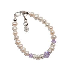 Classical sterling silver bracelet with genuine freshwater pearls and lilac high-end crystal accented with a beautiful sparkling silver accents! This bracelet comes in a gift box! FREE SHIPPING ON STANDARD ORDERS - Ships within 1 business day! Want to add additional charms? https://etsy.me/2U56Hks Adjustable Silver Pearl Bracelet For Birthday, Adjustable Hypoallergenic Pearl Bracelet For Birthday, Hypoallergenic Adjustable Pearl Bracelet For Birthday, Hypoallergenic Pearl Jewelry For Birthdays, Adjustable Pearl Jewelry For Birthday, Beaded Pearl Jewelry For Birthday, Adjustable Pearl Jewelry For Birthdays, Hypoallergenic Pearl Bracelet For Birthday, Hypoallergenic Pearl Bracelet For Birthdays