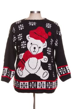 This is a vintage ugly Christmas pullover. That means: We only have one -- so you can't choose a different size or quantity. The size listed on the original tag may not be an accurate indication of the fit. The chest / bust size and length measurements are the most accurate way to estimate the fit. This item may show normal signs of wear, as is typical of vintage clothing. Chest / Bust Size: 40" Length: 25" Fits Like Men's Size: Medium Fits Like Women's Size: Large Size Listed On Original Tag: S Christmas Pullover, Fisherman Sweater, Printed Joggers, Style Noir, Vintage Adidas, Christmas Colors, Ugly Christmas, Cute Designs, Vintage Clothing