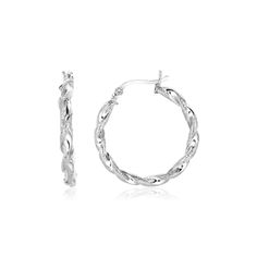 LOVCIA Premium Twisted Sterling Silver Hoop Earrings with Hinged Clasps Twisted Hoop Earrings, Doll Jewelry, Sterling Silver Hoop Earrings, Snap Back, Sterling Silver Hoops, Gorgeous Earrings, Silver Hoops, Silver Hoop Earrings, Sterling Earrings