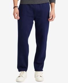 A weekend-wardrobe must-have, this soft fleece jogger from Polo Ralph Lauren features drawstrings at the waistband and hems, so you can adjust it to fit your style. Weekend Wardrobe, Fleece Pants, Fleece Joggers, Mens Big And Tall, Drawstring Pants, Baby Clothes Shops, Dillard's, Big & Tall, Polo Ralph Lauren Mens