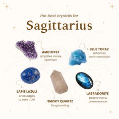 Sagittarius are known for their adventurous spirit & endless optimisim. Find out the best crystals for Sagittarius to use to boost this energy (click the pic 🔗) → Crystal For Sagittarius, Crystals For Sagittarius Zodiac Signs, Sagittarius Stones And Crystals, Crystals For Energy Boost, Sagittarius Gemstones, Sagittarius Magic, Crystals Sagittarius, Crystals For Zodiac Signs, Primordial Waters