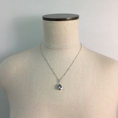 "Heatherly Designs solitaire pendant necklace made using a genuine Swarovski® crystal in blush pink which dangles from a decorated bail with tiny pave cubic zirconia. ●Perfect matching earrings: https://www.etsy.com/listing/472354187 ●Nickel free ●Length (adjustable): 17\" - 19\" or 43.18 - 48.26cm ●Pendant Size: 14x10mm ●Swarovski® crystal color name(s): Vintage Rose ●Arrives in our signature Heatherly gift box. Handmade with ❤️ by Heather ● ● ● ● ● ● ● ● ● ● ● ● ● ● ● ● ● ● ● ● ● ● ● ● ● ● ● ● Elegant Teardrop Birthstone Charm Necklaces, Elegant Teardrop Birthstone Charm Necklace, Elegant Teardrop Birthstone Drop Necklace, Pear-shaped Crystal Drop Necklace Gift, Elegant Teardrop Pendant Crystal Necklace In Sterling Silver, Elegant Teardrop Pendant Crystal Necklace Gift, Crystal Teardrop Pendant Necklace Gift, Elegant Silver Teardrop Pendant Charm Necklaces, Elegant Teardrop Crystal Necklace As A Gift