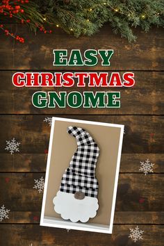 an easy christmas gnome made out of paper