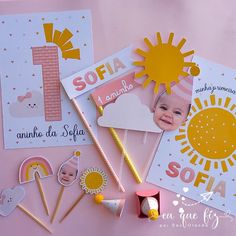 Minha primeira volta ao sol Having A Baby Boy, 1st Birthday Themes, Half Birthday, Baby Themes, 1st Birthdays, Custom Decor, Etsy Business, Baby First Birthday, Lets Celebrate