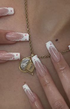 Lace Nail Design, Grunge Nails, Classy Acrylic Nails, Fire Nails, Pretty Acrylic Nails, Fancy Nails