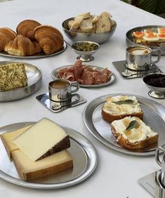 a table topped with lots of different types of food