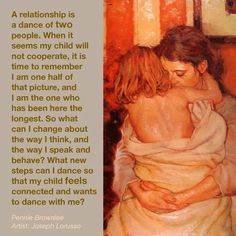 a painting of two women hugging each other with the caption's quote below