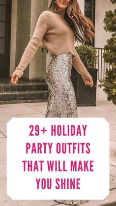 Christmas Looks Outfits Party, Xmas Outfits Women, Sparkly Party Outfit, Christmas Party Outfit Work, Holiday Party Outfit Christmas, Xmas Party Outfits, Holiday Party Outfits, Casual Christmas Party Outfit