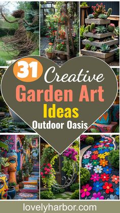 garden art ideas for outdoor oasises