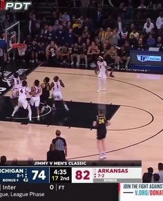 a group of people playing basketball on a court