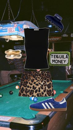 Dive bar, dive bar outfit, bar outfit, skirt outfit, leopard skirt, sambas, blue sambas, cheetah skirt, claw clip, outfit inspo, bar inspo, women’s outfit inspo, casual inspo, going out outfit Dive Bar Outfit Casual, Bar Outfit Casual, Claw Clip Outfit, Blue Sambas, Outfit Bar, Cheetah Skirt, Going Out Outfit