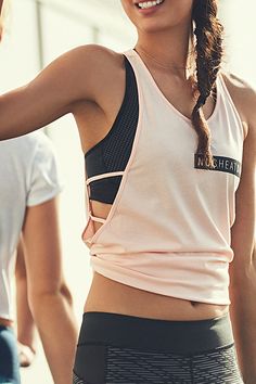 No Cheat Days Strappy Tank. Incredibly soft cotton modal construction feels amazing next to skin. Generous dropped armholes with double strap detail. Exercise Clothes, Fitness Outfits, Yoga Outfit, Outfit Yoga, Yoga Journal, Legging Sport, Fitness Wear, Yoga Sports Bra, Workout Attire