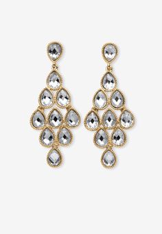 Add a pop of color to your wardrobe with these shiny yellow gold tone teardrop earrings. Beautiful simulated birthstones cascade downward like a chandelier.Main Stone: 20 Pear Faceted Cut Simulated Birthstones, 9 mm x 6 mmGoldtoneDimensions: 25 mm wide x 57 mm long x 4.5 mm highIncludes gift box and drawstring pouch | Women's Gold Tone Pear Cut Simulated Birthstone Earrings by PalmBeach Jewelry in April London Gifts, Platinum Credit Card, Gold Jewelry Earrings, Birthstone Earrings, Birthstone Earring, Drawstring Pouch, Pear Cut, Bracelet Patterns, Teardrop Earrings