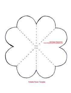 the four petals are cut out and ready to be used for paper crafts or other projects