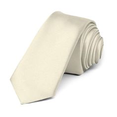 This ivory premium tie is cut in our skinniest and trendiest 2-inch width. Its heavyweight woven material and smooth satin finish provides a sharp look that is suited for your most formal occasions.We recommend this shade for a light, off-white color. Product Features • Skinny 2" width, at the widest point • 57" length, tip to tip• Color is ivory • Made from 100% Polyester Microfiber • Smooth, satin finish • Imported Color Swatch, Off White Color, Color Swatches, Color Names, Free Coloring, Necktie, Formal Occasion, Color Matching, Neck Tie