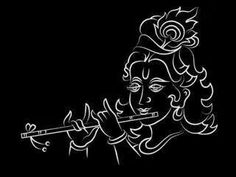 Lovely god krishna Wallpaper Drawing Ideas, Krishna Silhouette, Wallpaper Drawing, God Krishna, Krishna Drawing, Fabric Painting Techniques, Black Paper Drawing, Sibu, Lord Ganesha Paintings