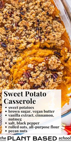 It’s traditionally served as a side, especially during Thanksgiving, but for us, it’s the perfect dessert to eat on the couch while watching Gilmore Girls for the 7th time. Whipped Sweet Potatoes, Best Sweet Potato Casserole, Boiling Sweet Potatoes, Sweet Potato Recipes Casserole, Yummy Sweet Potatoes, Cooking Sweet Potatoes, Potatoe Casserole Recipes, Streusel Topping, Mashed Sweet Potatoes